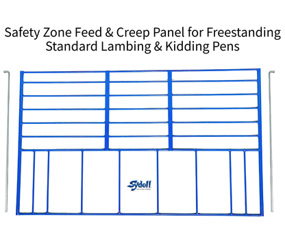 Detail view of livestock equipment connection and adjustable components for sheep and goats