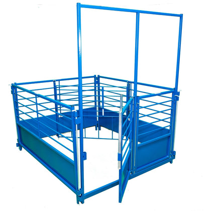 Livestock stall panels used for hoof trimming, sorting and controlled livestock movement