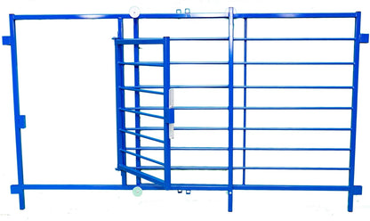 Sydell sheep goat farm equipment livestock telescoping panel with door