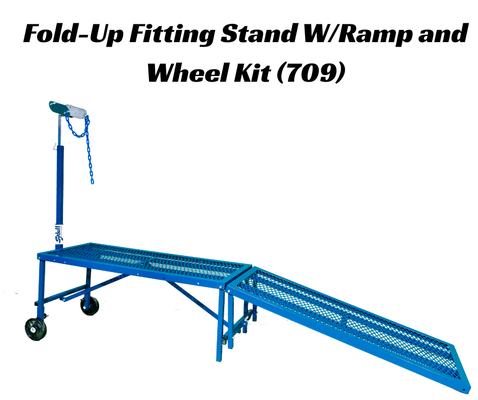 Fold-Up Fitting Stand w/Ramp and Wheel Kit (709)