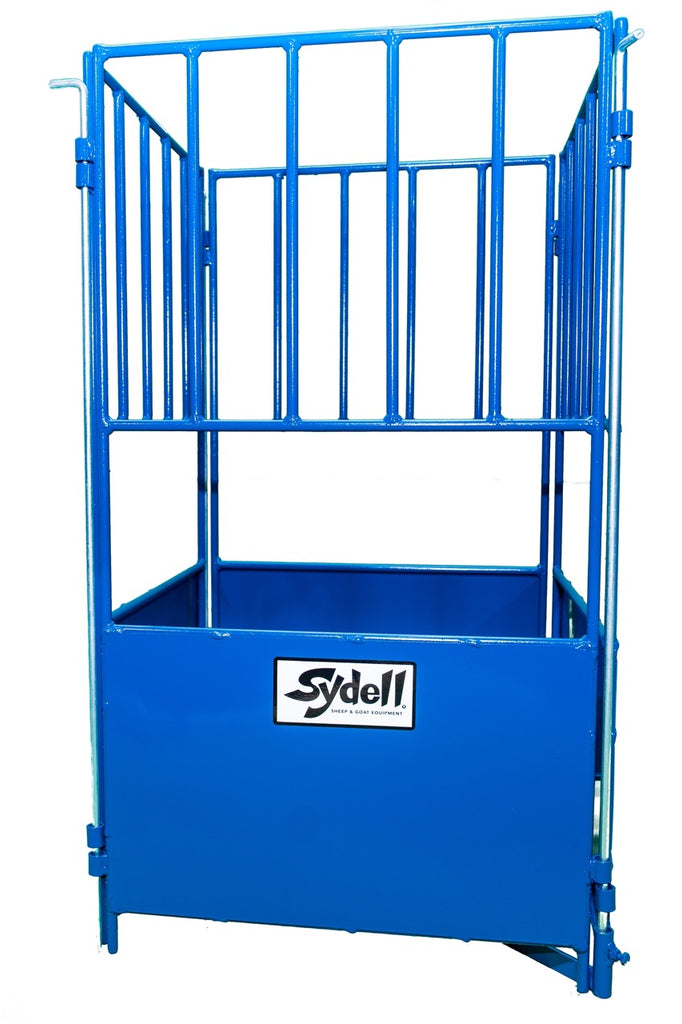 Sydell small square bale feeder for goat and sheep livestock bale feeder