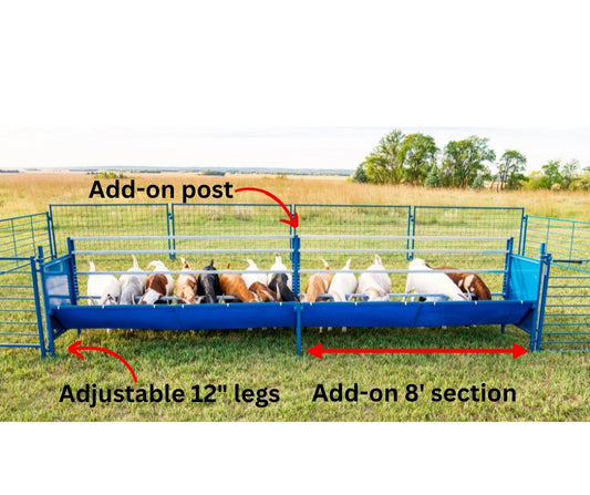 Sydell Horizontal Fenceline feeder livestock goat and sheep feed