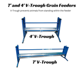 Trough Grain Feeder, V Shaped Trough, Bunk Feeder (852V-4)