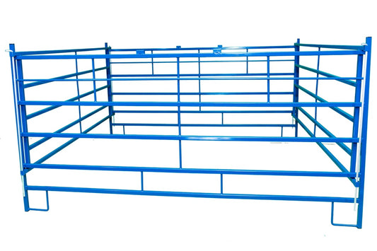 Sydell collapsible round bale feeder for sheep and goat livestock