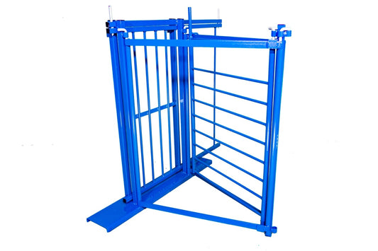 Sydell two-way sorting gate with a slide gate for sorting and herding sheep and goats on the farm livestock herding handling