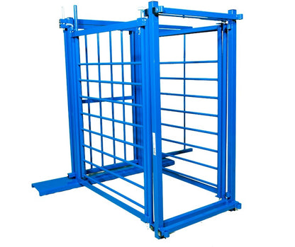 Sydell 3-way sorting gate with a slide gate for herding sheep and goats on a livestock farm