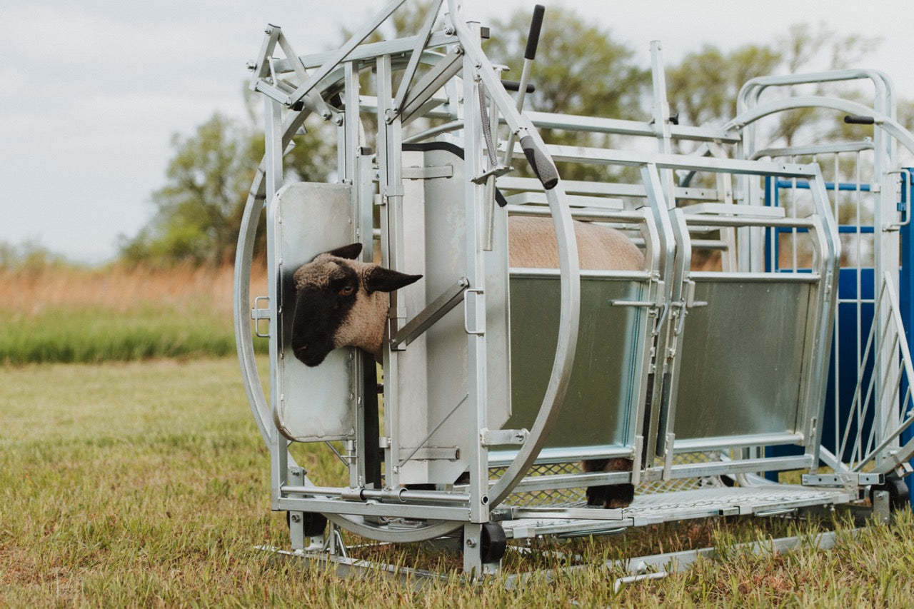 Sydell Deluxe Spin Doctor for tilting goats and sheep for hoof trimming sheep and goat equipment