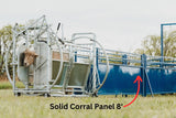 Sydell solid corral panel for livestock herding sheep and goat corralling 