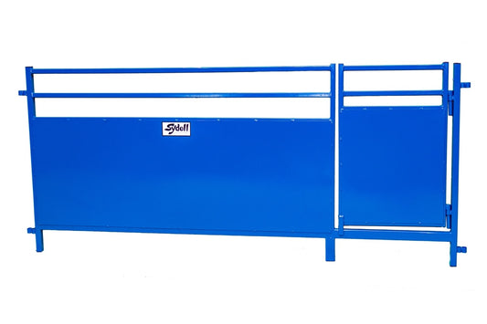 Solid Panel with Walk-Thru Gate 74 7/8" × 42" Left or Right Gate Orientation 0950DWTL 0950DWTR sheep and goat livestock equipment for livestock hand