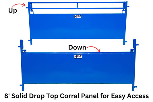 Sydell solid panel with drop top for easy feeding of your goat and sheep