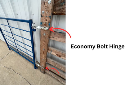 Detail view of livestock equipment connection and adjustable components for sheep and goats