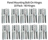 Panel Mounting Bolt-On Hinges – Set of 4 (Item #0962)