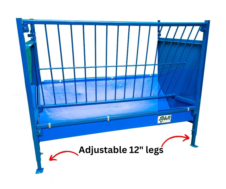 Starter Vertical Fenceline Feeders (815/817) sheep and goat hay feeder for livestock handling and animal flow