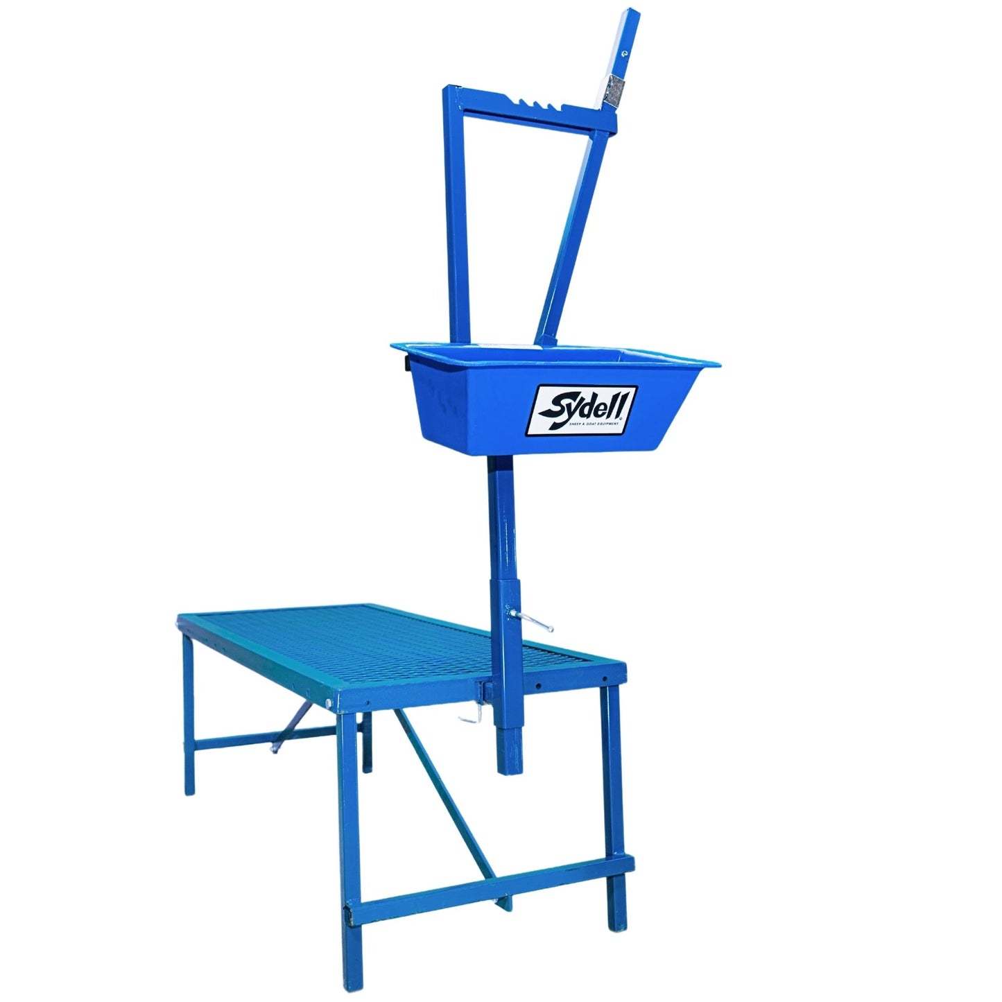 Fold-Up Milking Stanchion with 48" or 36" Deck & Poly Feeder Set 0736 for Sheep & Goats | Sydell #0736-36 / #0736 / #AL736-36 / #AL0736