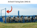 Arched 8' Swing Gate for Sheep & Goats | Sydell #0942-8 / #0942-8-G
