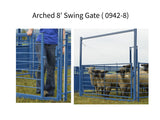 Arched 8' Swing Gate for Sheep & Goats | Sydell #0942-8 / #0942-8-G