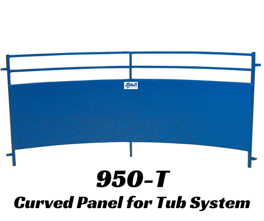 8' Curved Tub Panel (950-T) sheep and goat livestock equipment for livestock handling and animal flow