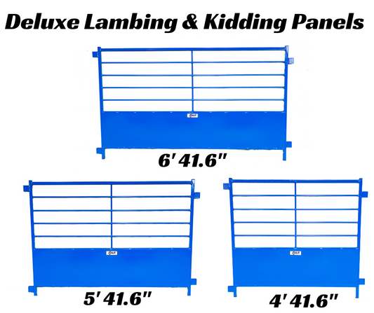 Deluxe Lambing & Kidding Panel with 18" Draft Guard | Sydell 0652-0 sheep and goat lambing pen for livestock handling and animal flow