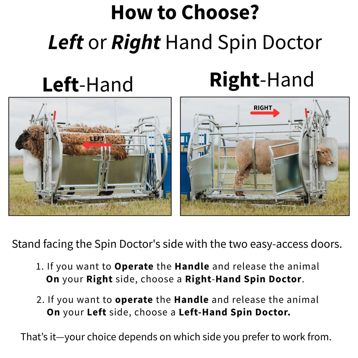 Deluxe Spin Doctor Sheep & Goat Hoof Trimming | Sydell  0938