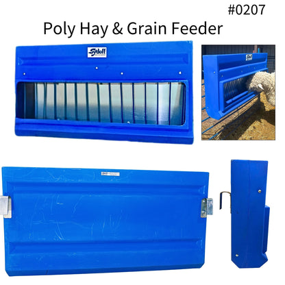 Poly Hay/Grain Feeder for Sheep & Goats | Sydell #0206 / #0207