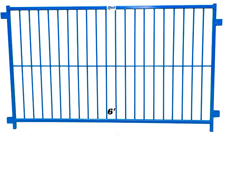 Detail view of lambing pen connection and adjustable components for sheep and goats