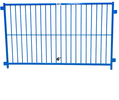 Detail view of lambing pen connection and adjustable components for sheep and goats