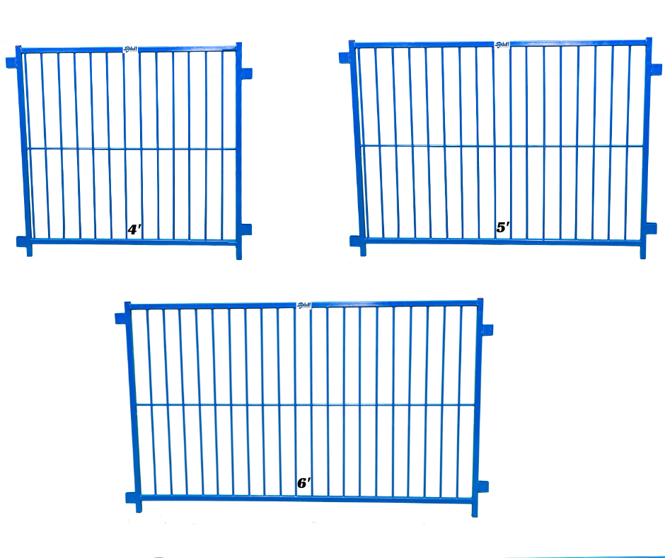 Sydell Multi-Species Livestock Vertical Fair Show Pen Panels - for Sheep, Goats, Pigs & More | 4', 5' & 6' Widths | Additional Sizes & Galvanizing A