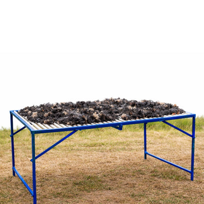 Folding Wool & Fiber Skirting Table for Sheep & Goats | 4' or 5' | Sydell