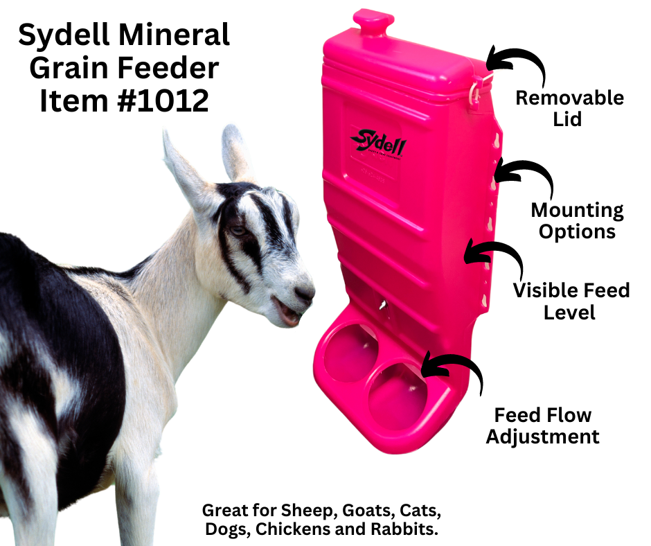 Pink Mineral & Grain Feeder #1012