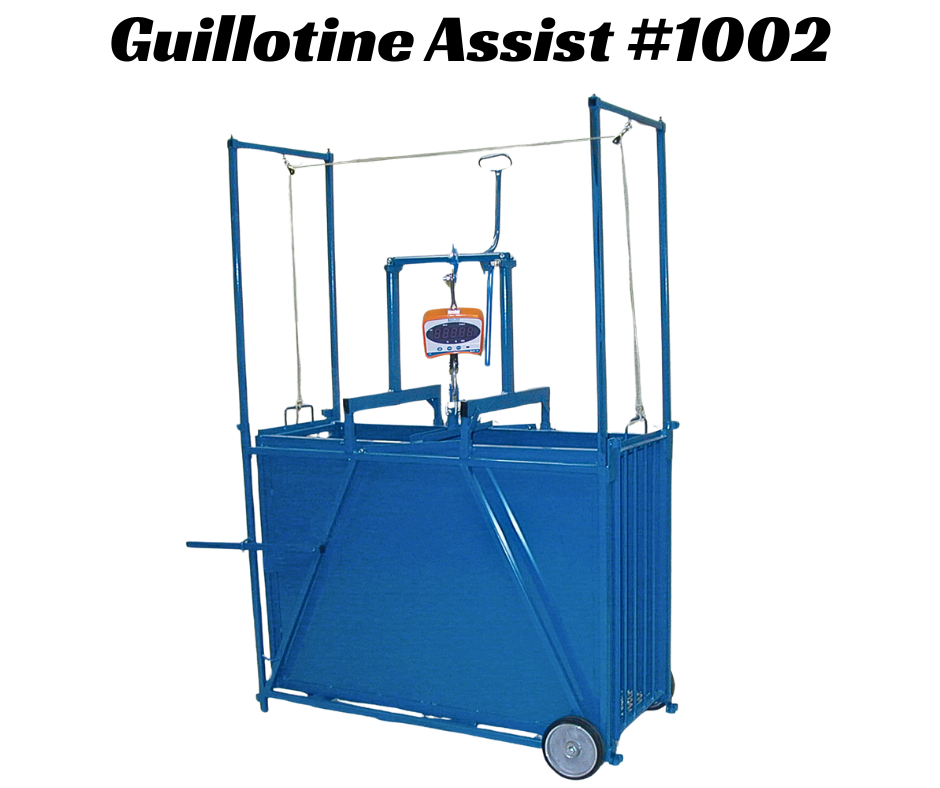 Guillotine Assist For Sheep& Goat Scale 1002 sheep and goat livestock equipment for livestock handling and animal flow