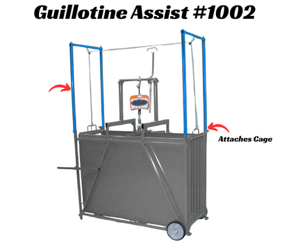 Sheep and goat handling equipment setup designed for safer handling and routine management