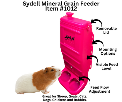 Pink Mineral & Grain Feeder #1012