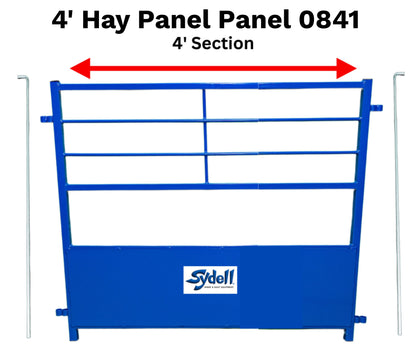Horned Stock-Friendly Hay Panel – Available in 4′ & 8′ sheep and goat grain feeder for livestock handling and animal flow