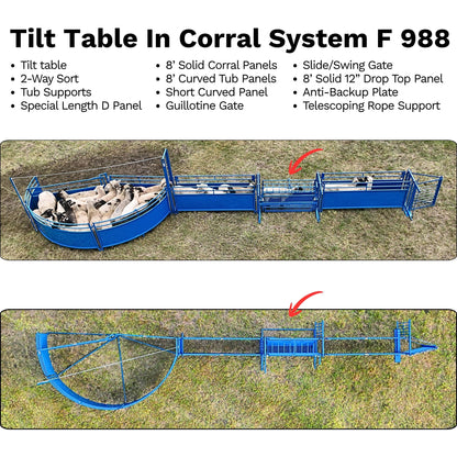 Tilt Table for Sheep & Goats Hoof Trimming | Sydell #0930