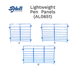 Lightweight Panel for Lambing and Kidding Pens - 40" Tall (4', 5', 6') for Sheep & Goats | Sydell #0651-4 / #0651-5 / #0651-6