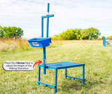 Milking Stanchion w/Fold-up Stand & Poly Feeder (736A)