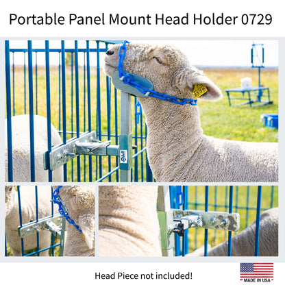 Portable Panel Mount Head Holder for Sheep & Goats | Sydell #0729