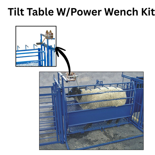 Tilt Table Power Wench Kit for Sheep & Goat Hoof Trimming | Sydell #0934
