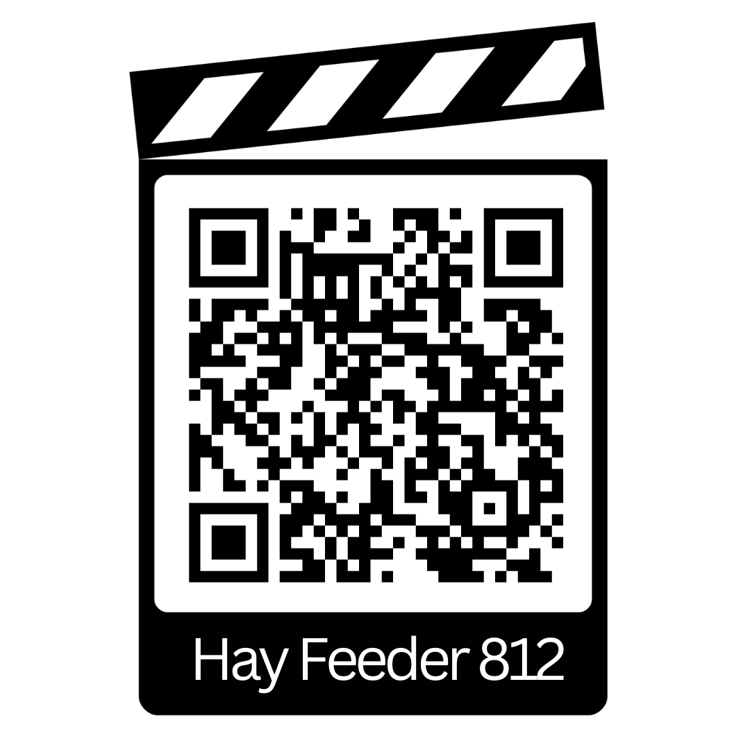 Small Square Bale Feeder (812) sheep and goat grain feeder for livestock handling and animal flow