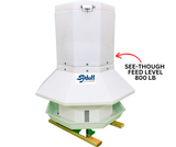 Sydell poly self feeder for goats and sheep lambing and kidding feeders