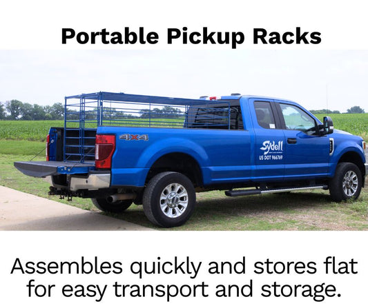 Portable Pickup Racks 0997A installed in barn layout for efficient sheep and goat handling