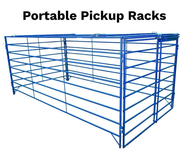 Reference portable sheep and goat pickup transport rack