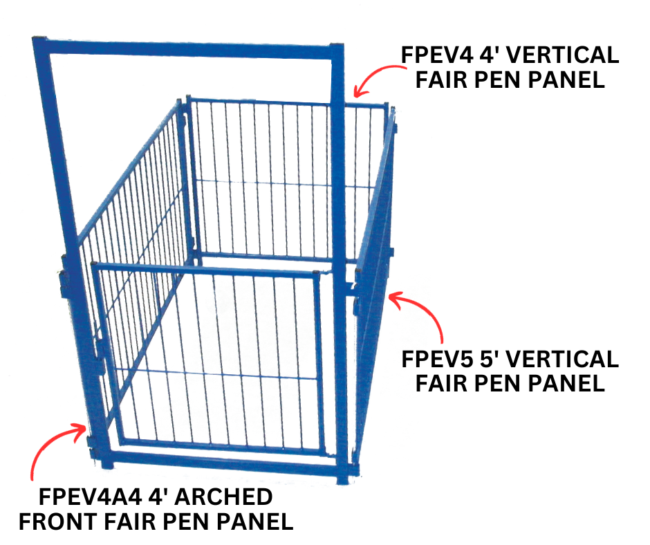 Livestock stall panels used for hoof trimming, sorting and controlled livestock movement