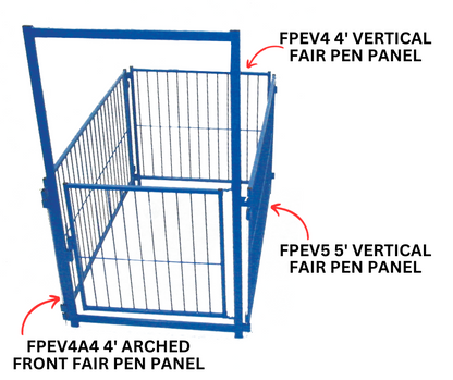 Livestock stall panels used for hoof trimming, sorting and controlled livestock movement