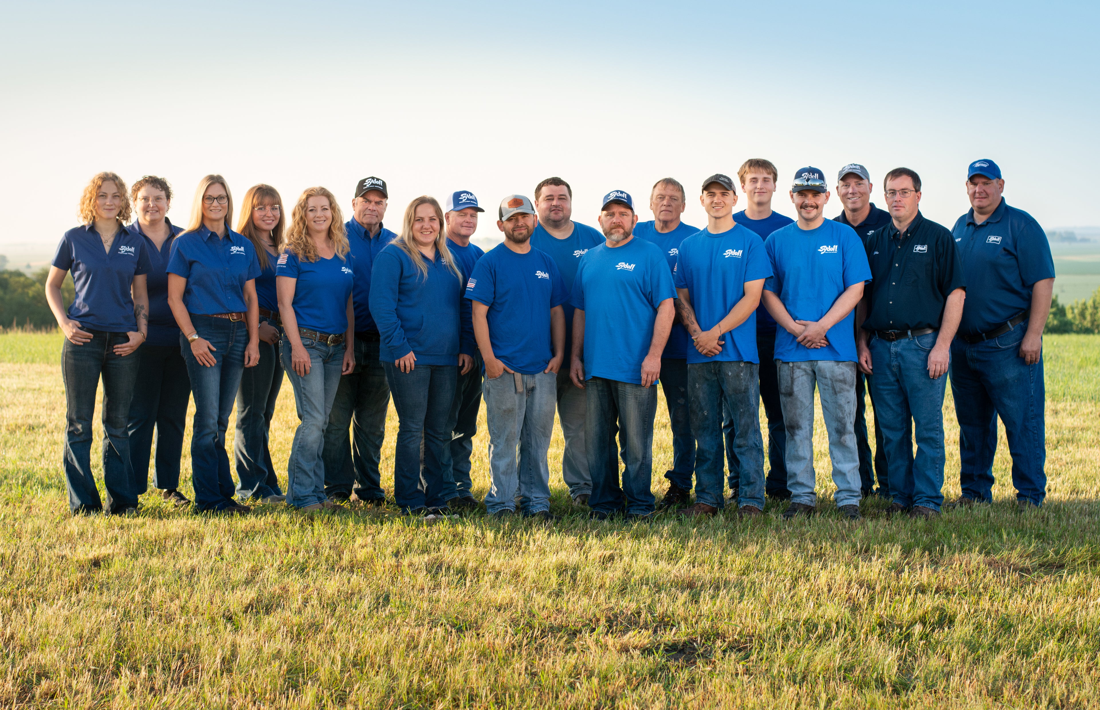 Group photo of Sydell team in Sydell attire
