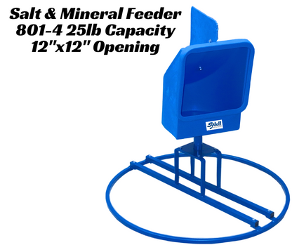 Sydell 25 lb Salt & Mineral Feeder with Round Base – Sheep, Goat & Small Livestock Mineral Feeder | Item #0801-4 sheep and goat hay feeder for lives