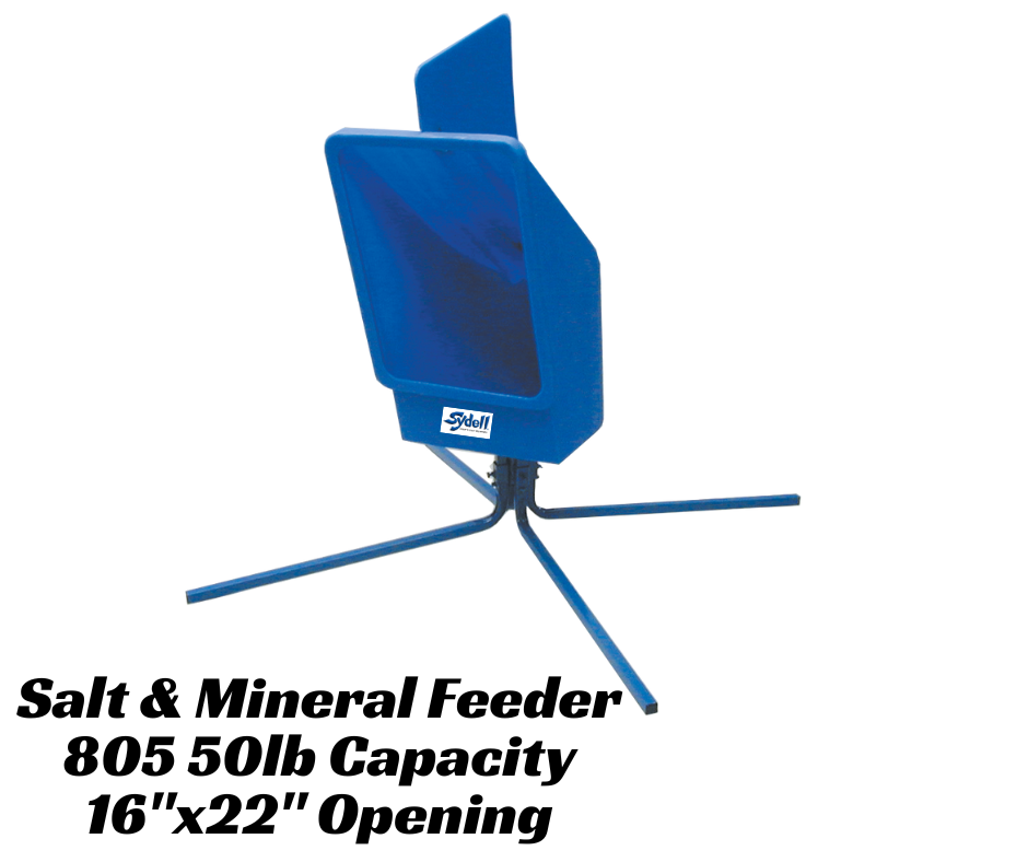 50 lb. Salt and Mineral Feeder, 4 Leg Base (805)