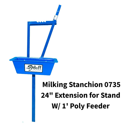 Milking Head Piece with 1' Poly Feeder Set for Sheep & Goats | Sydell #0735 / #AL0735
