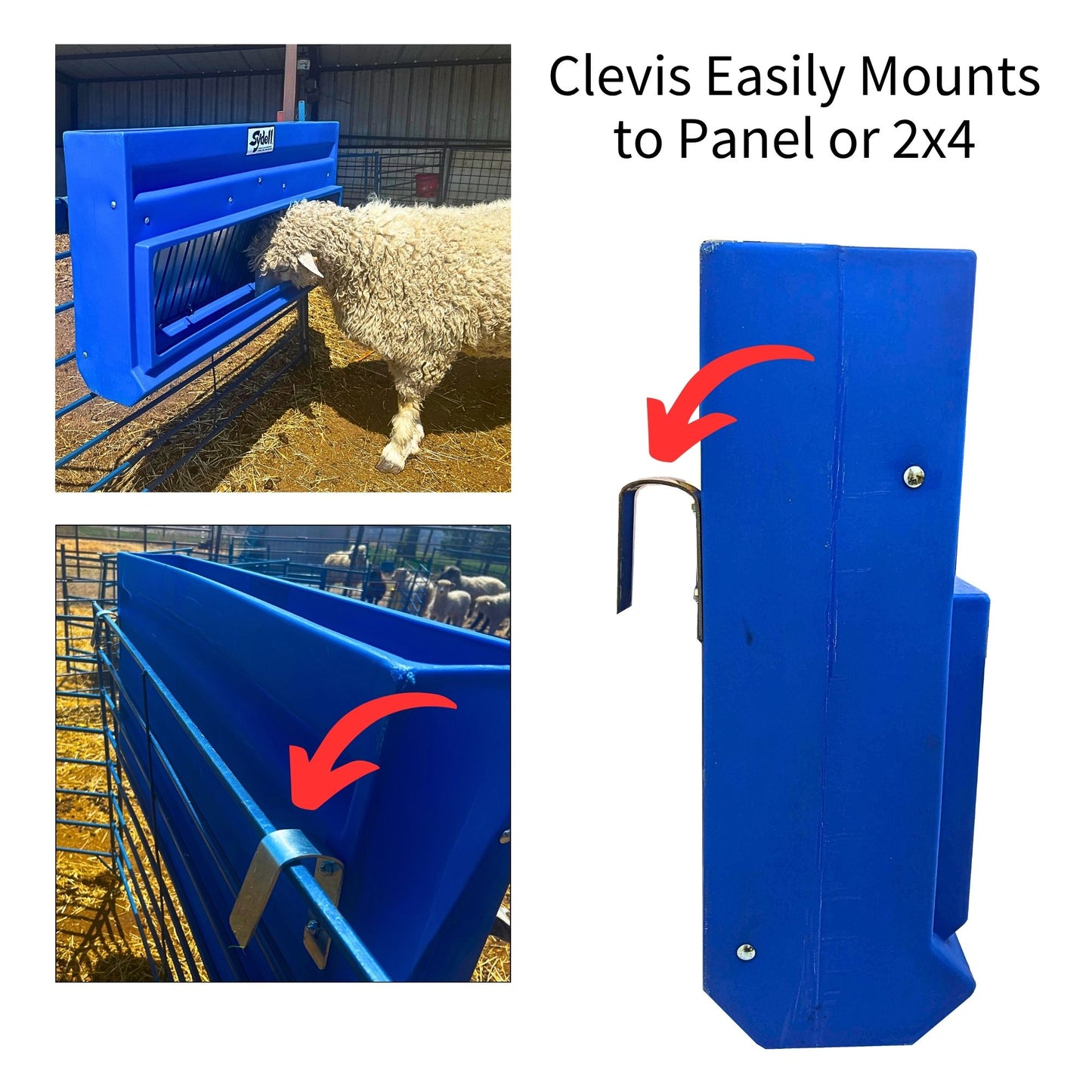 Poly Hay & Grain Feeder for Sheep & Goats | Sydell #0201 / #0202