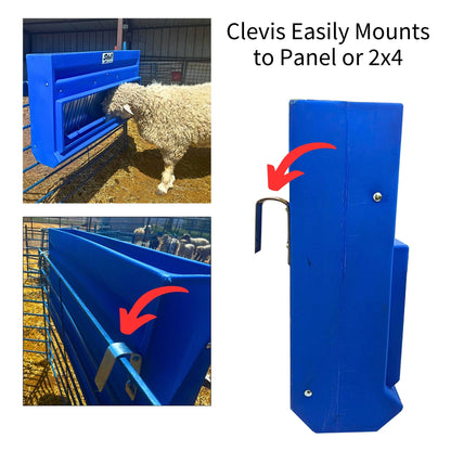 Poly Hay & Grain Feeder for Sheep & Goats | Sydell #0201 / #0202